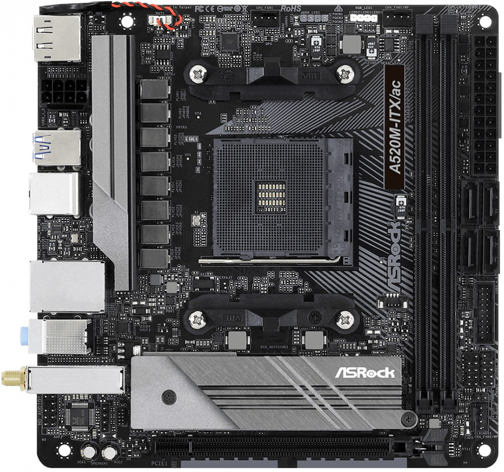 Материнская плата ASRock A520M-ITX/AC