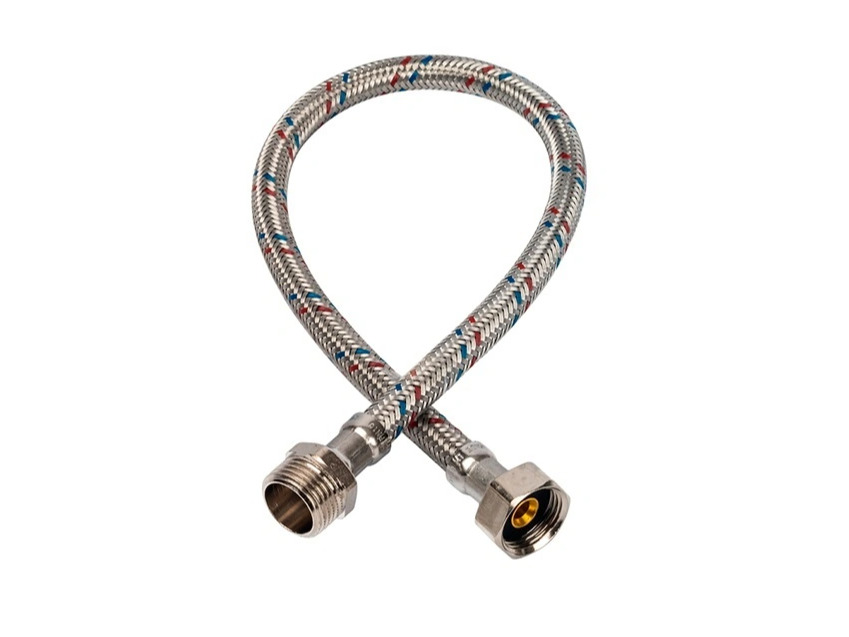 Подводка гибкая для воды латунь, гайка-штуцер 50 см — купить в интернет ...