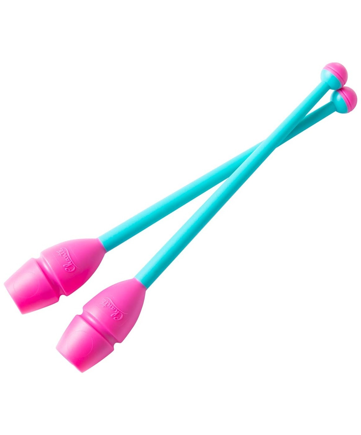 Булавы для художественной гимнастики Exam, 36 см, аквамарин/розовый ...