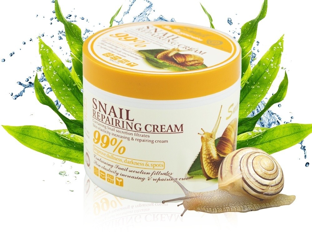 Муцин крем корейский. Крем Wokali Snail repairing Cream. Крем для лица с муцином улитки Wokali Snail repairing Cream 115гр. Крем для тела Wokali "Snail repairing Cream" 115 g. Крем с улиткой Snail repairing Cream 99.