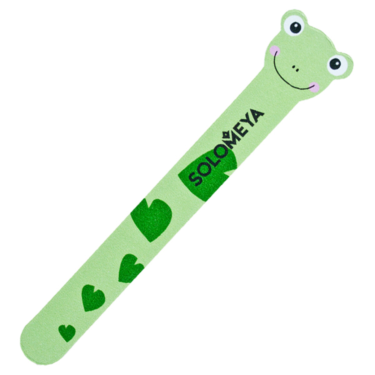 Solomeya Пилка для натуральных и искусственных ногтей #180/220 "Лягушка"/ Frog Nail File