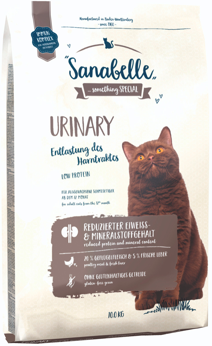 Сухой корм SANABELLE URINARY для взрослых кошек при мочекаменной ...