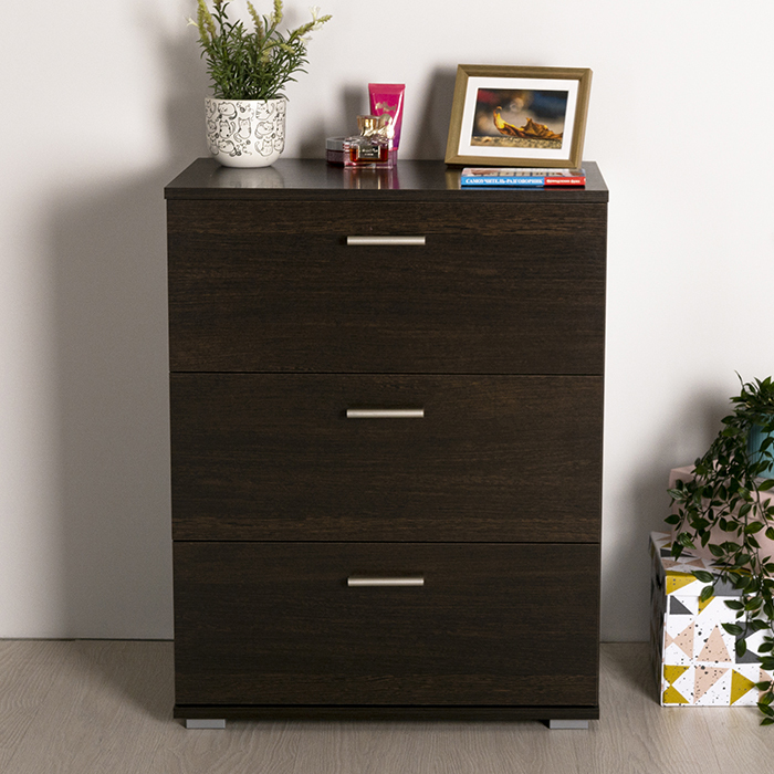 Комод Санди 13.295 цвет Венге, 3 ящ., 60х38.3x77 см, Моби