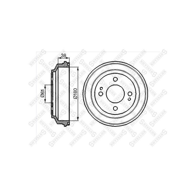 Stellox Барабан тормозной, арт. 60259908SX
