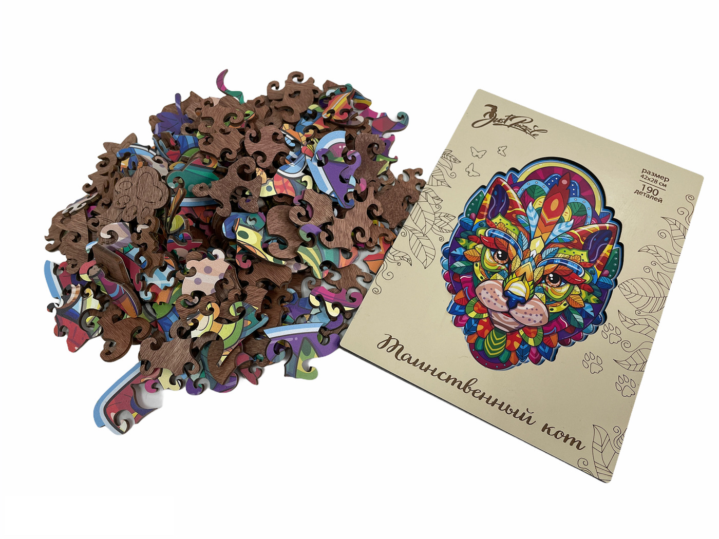 Деревянный пазл-головоломка - Just Puzzle "Таинственный Кот" ( Размер ...