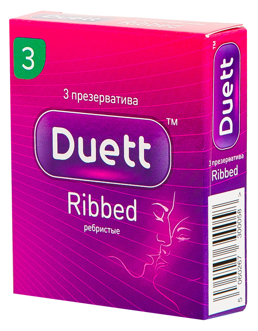Презервативы DUETT ribbed №3 — купить в интернет-магазине OZON с ...