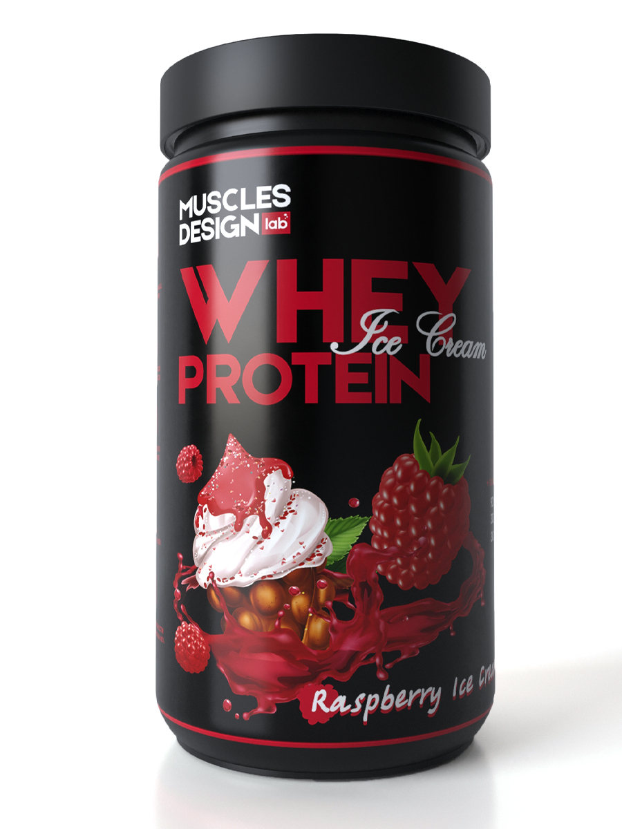 Сывороточный протеин / Белковый коктейль / Whey Protein Raspberry Ice ...