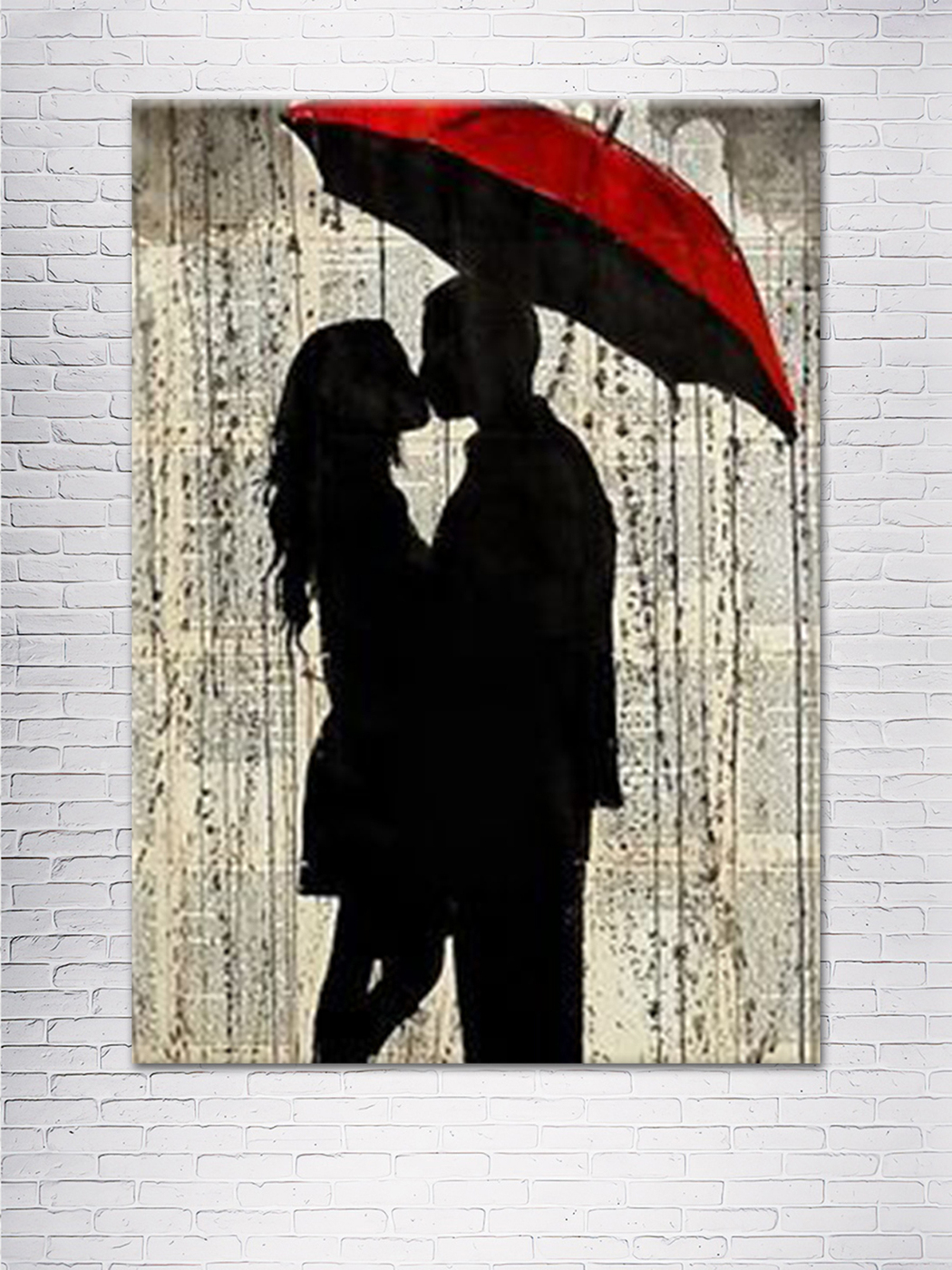 Влюбленные под зонтом