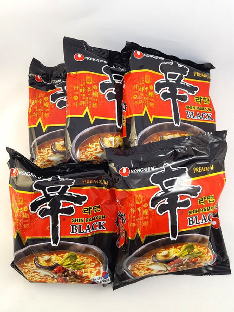Nongshim / Лапша Нонгшим Шин Рамен (Black), 130г, 5шт — купить в ...