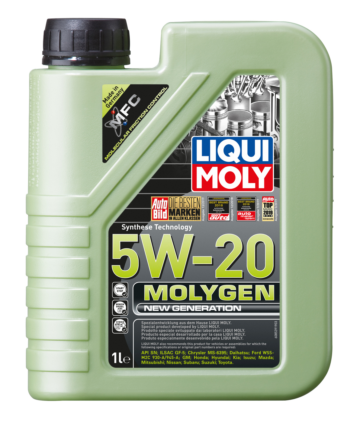 LiquiMolyMOLYGENNEWGENERATION5W-20Масломоторное,Синтетическое,1л