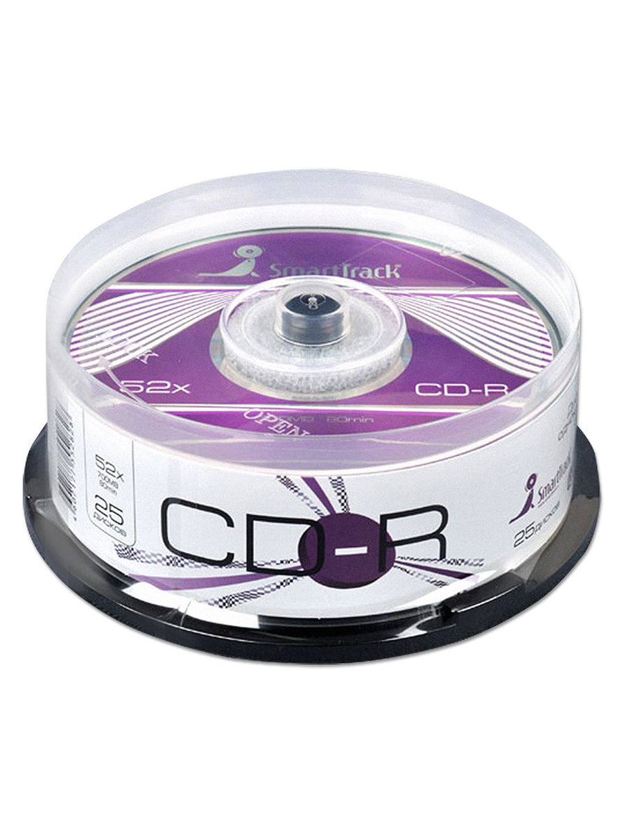 Диск SmartTrack CD-R 700Mb 52x, cake box, упаковка 25 шт. — купить в ...
