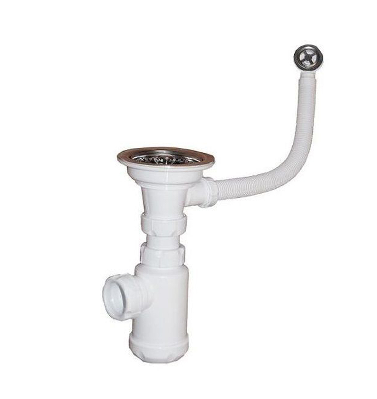 Характеристики Сифон 90мм для раковины SanPlast GRAND, с переливом, для ...