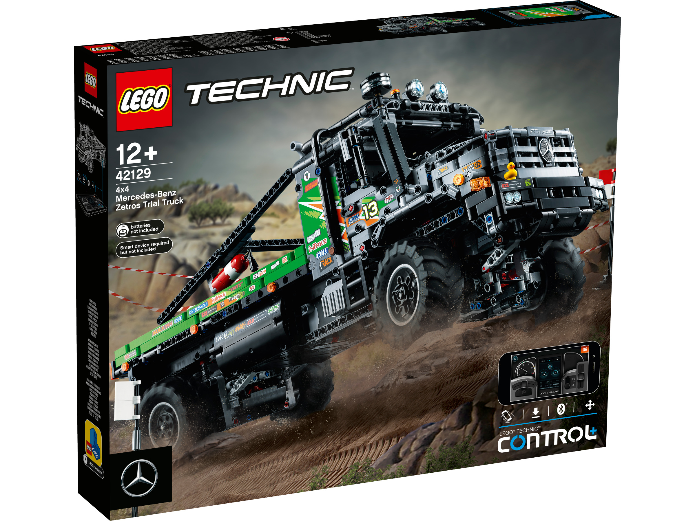 LEGO Technic Полноприводный грузовик-внедорожник Mercedes-Benz Zetros 42129  - купить с доставкой по выгодным ценам в интернет-магазине OZON (297931389)