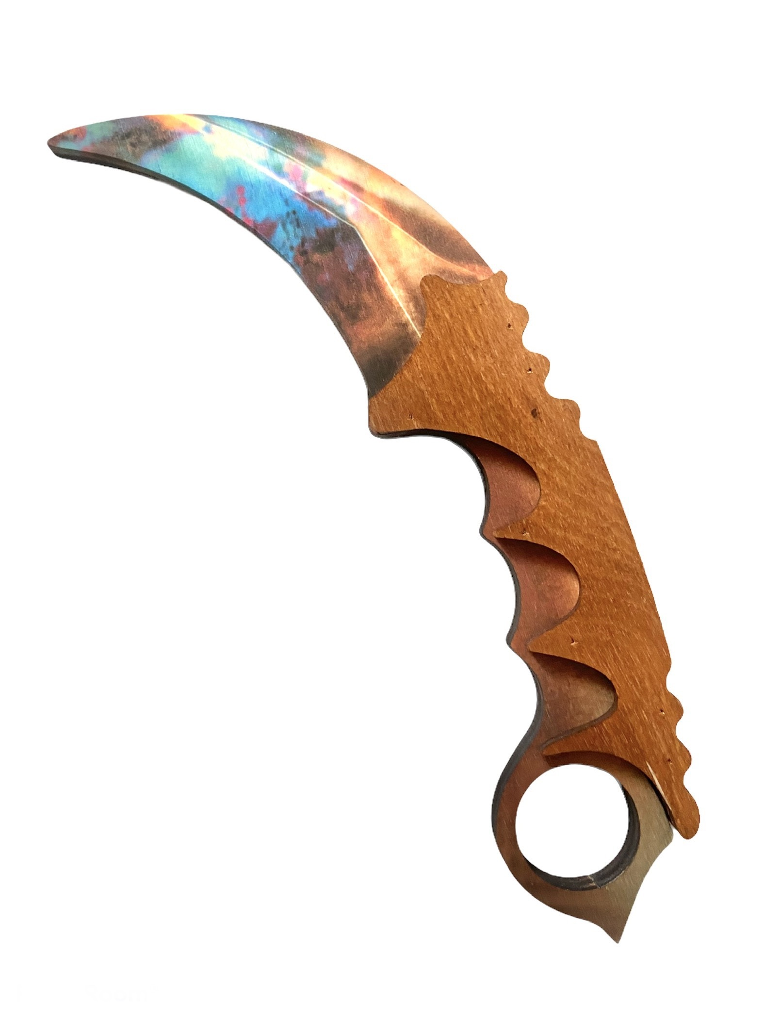 Характеристики Нож Керамбит CS GO печать по дереву ЭКО(без запаха лака ...