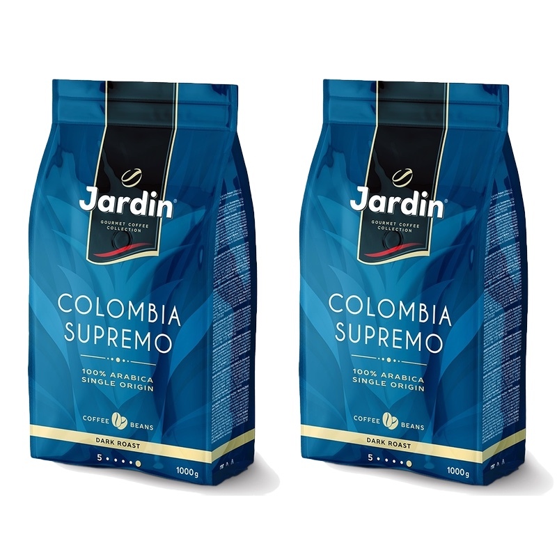 Кофе в зернах Jardin Colombia Supremo, 1 кг х 2 шт — купить в интернет ...