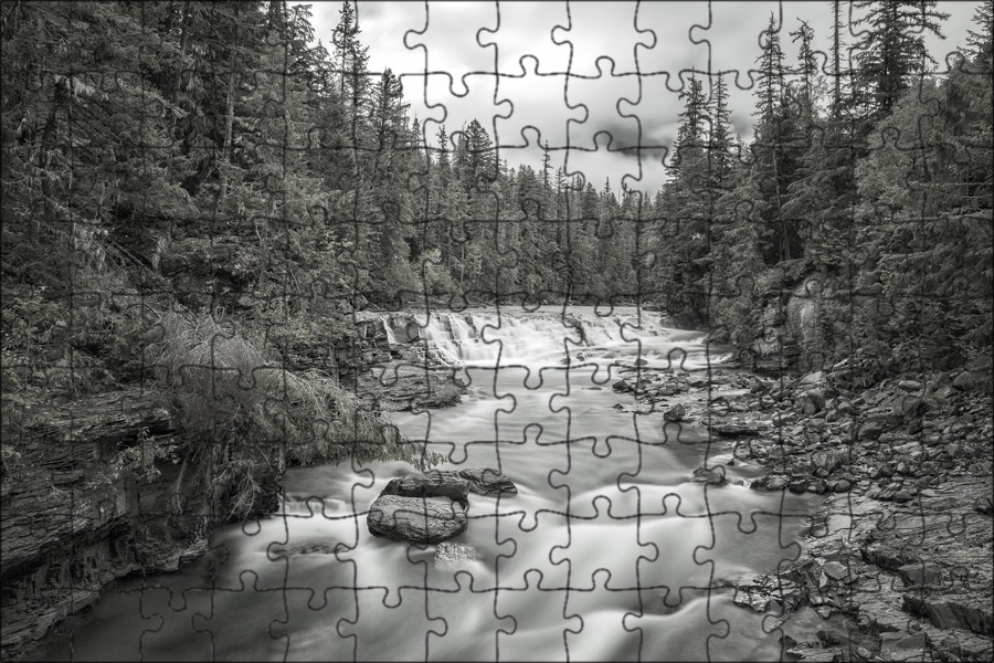 Falling to the river