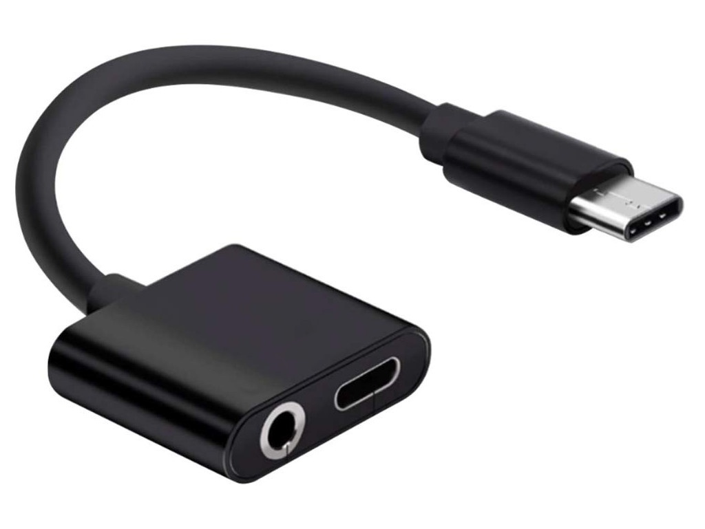 Кабель Greenconnect AD05 USB TypeC USB TypeC/Mini Jack 3.5mm Black