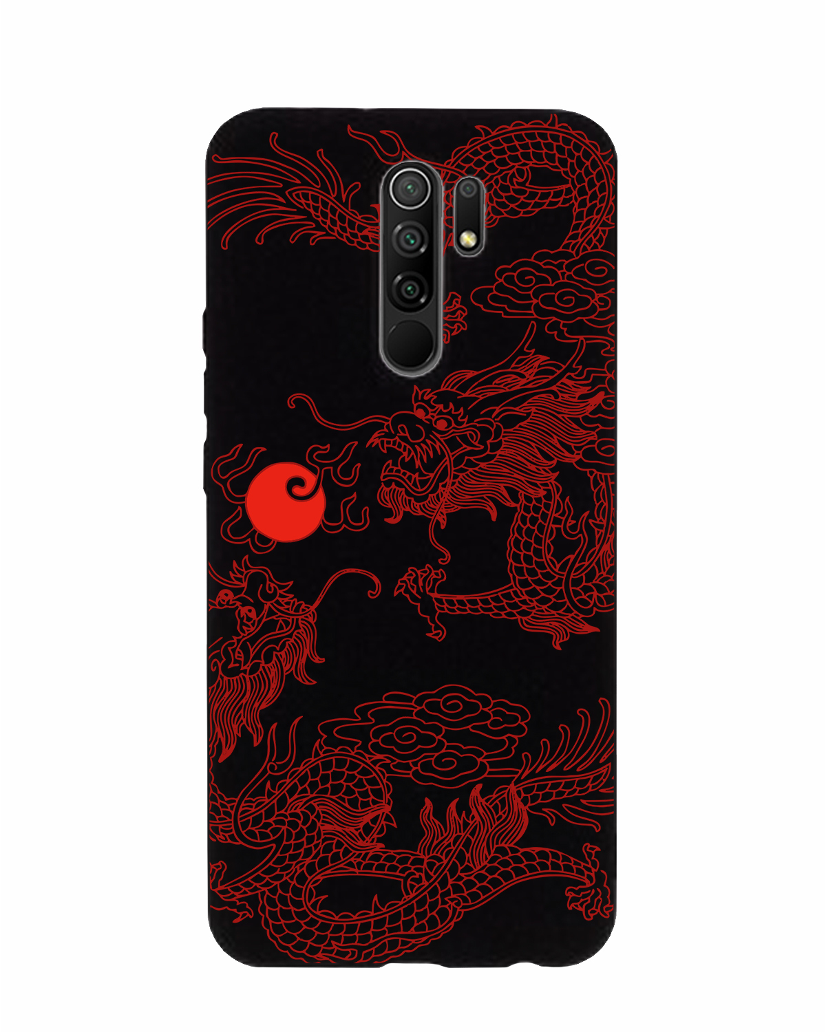 Силиконовый чехол Mcover для Redmi 9 (Редми 9), Японский дракон янь, аниме  - купить с доставкой по выгодным ценам в интернет-магазине OZON (334676560)