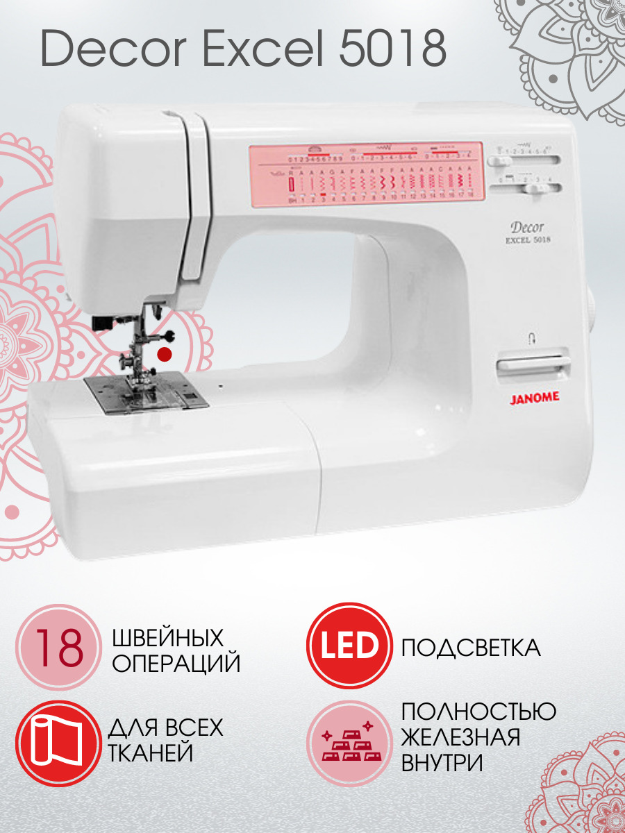 Janome Швейная машина Decor Excel 5018