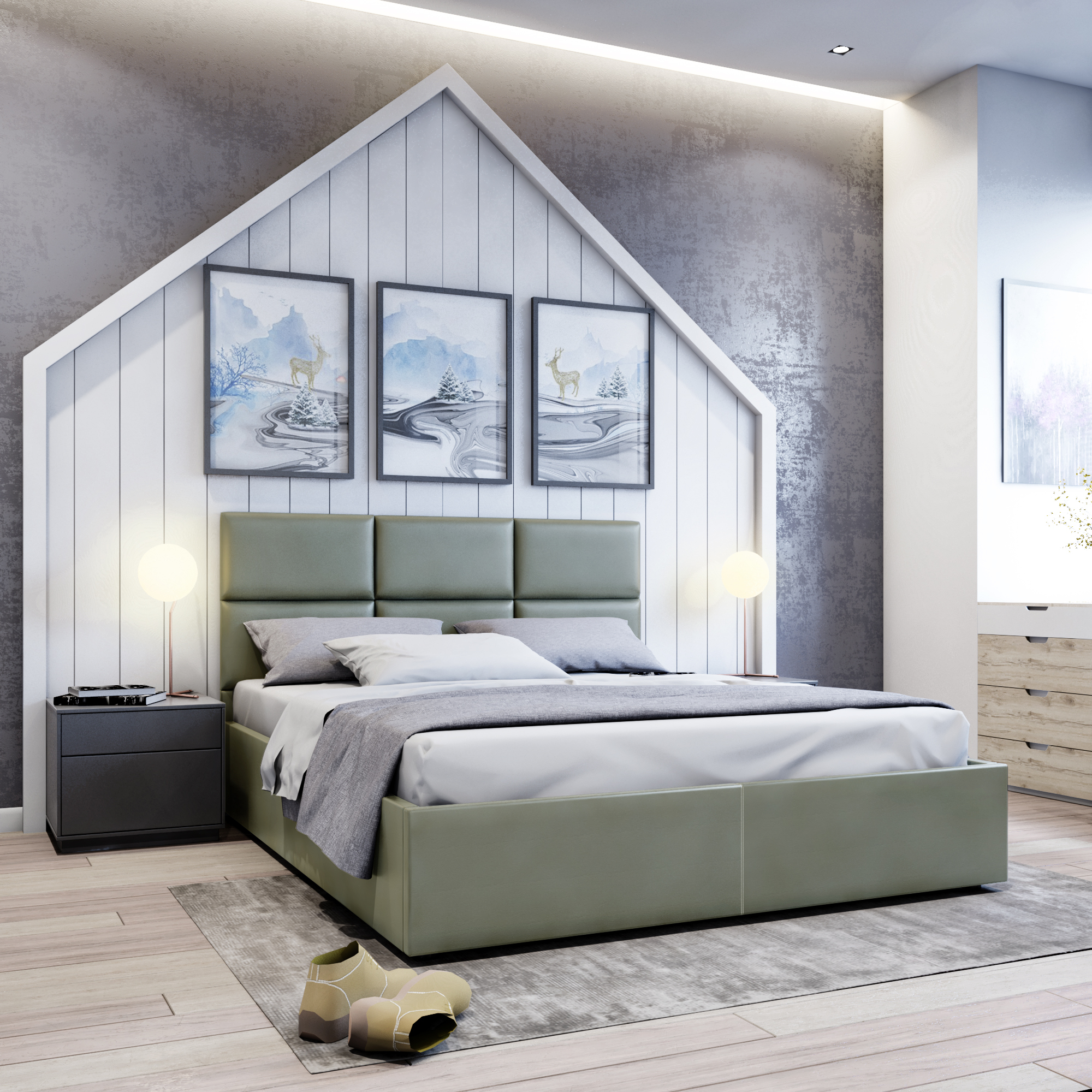 Двуспальная кровать Венера-5 - купить по выгодной цене в интернет-магазине  OZON (363412737)