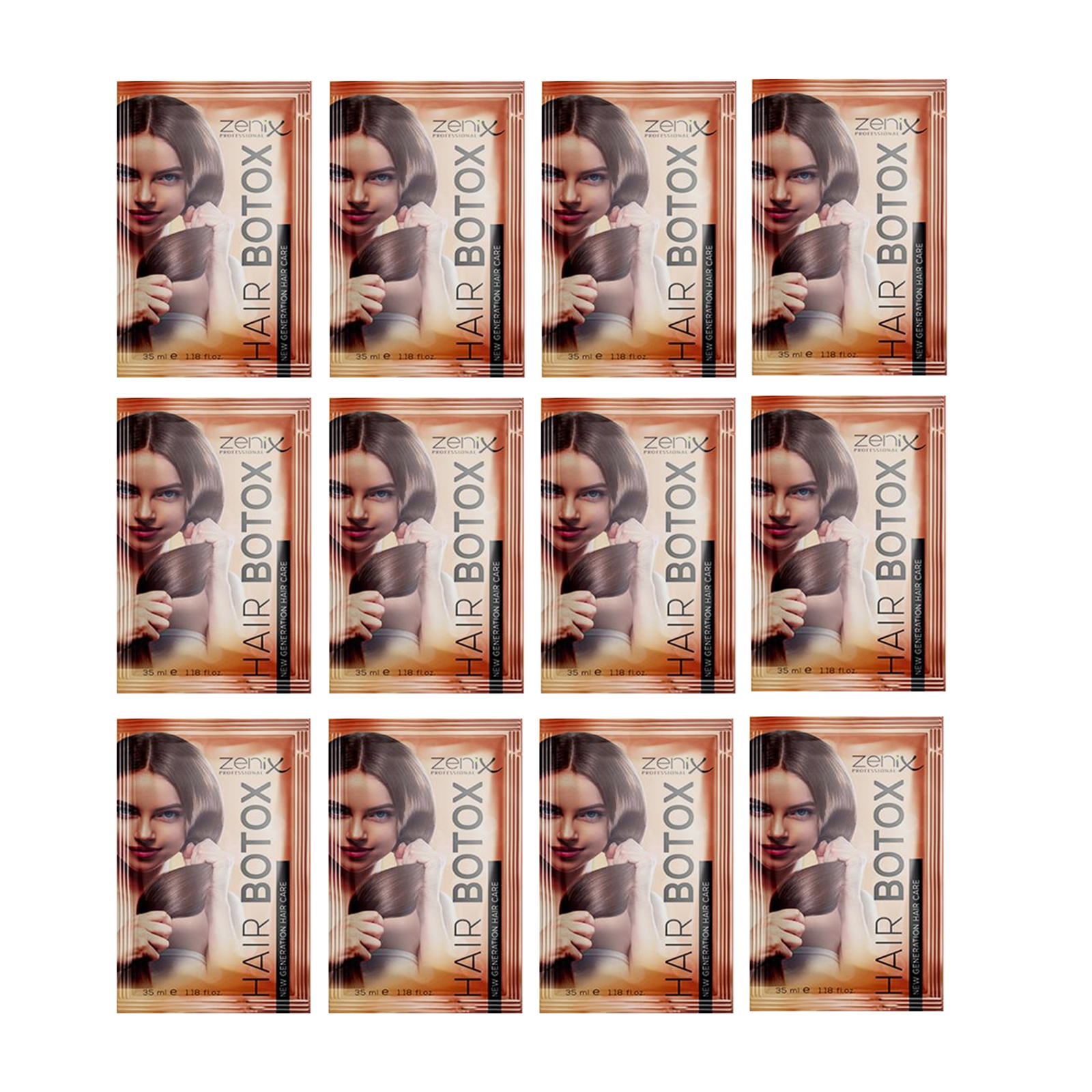 Ботокс для волос в саше Zenix Hair Botox Sachets 12 шт по 35мл — купить