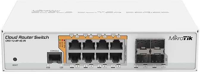 MIKROTIK Коммутатор CRS112-8P-4S-IN, белый