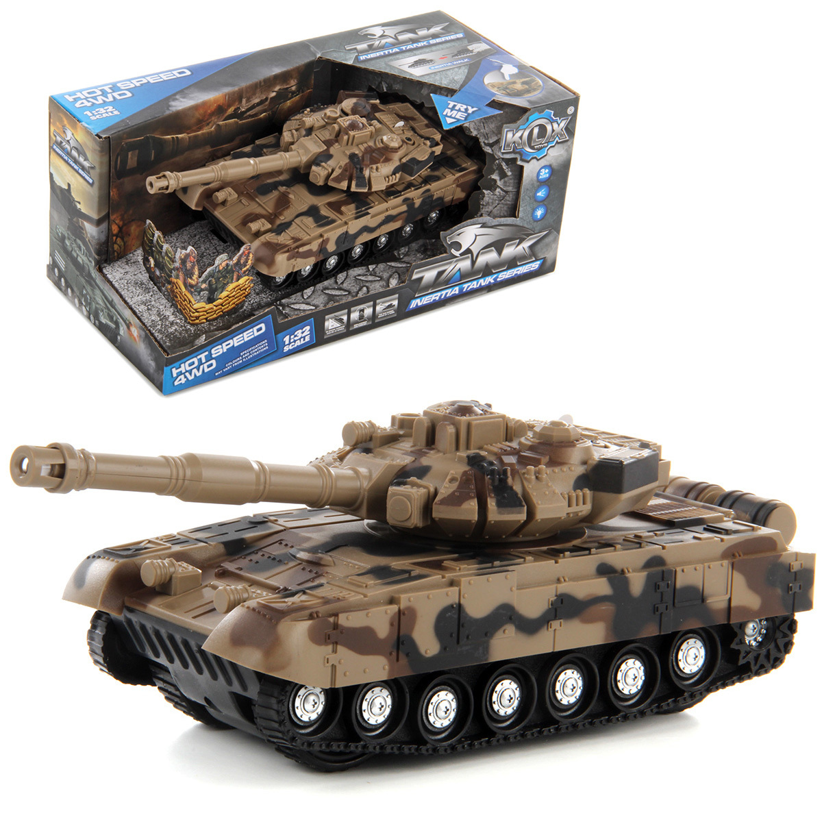 Танк инерционный со светом и звуком, Veld Co — купить в интернет ...