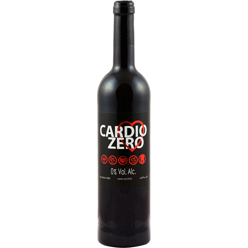 Безалкогольное вино Cardio Zero Red, Кардио Зеро Ред, красное сухое 750 мл.