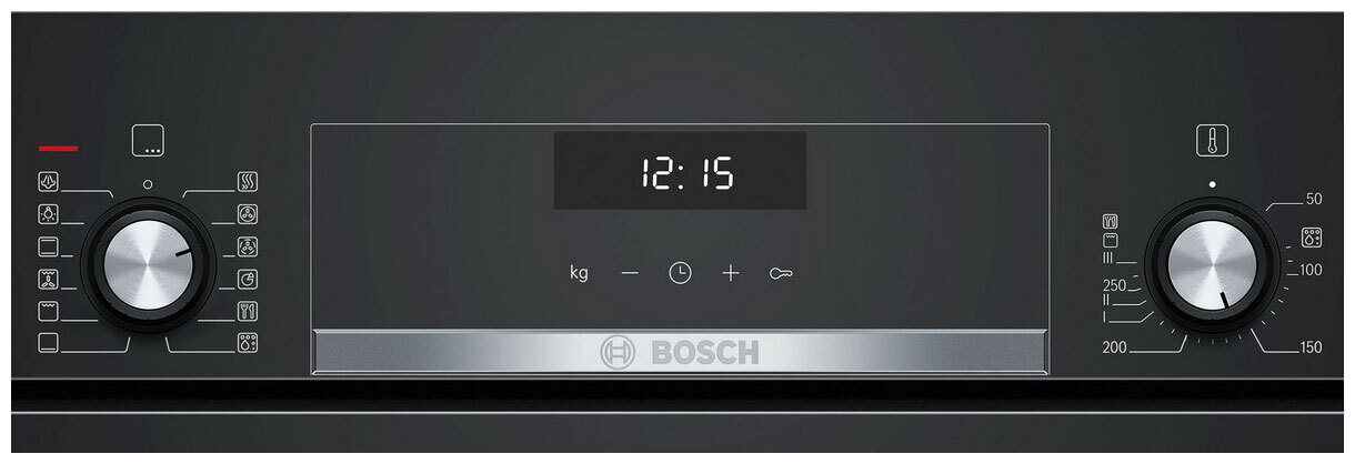 Встраиваемый электрический духовой шкаф bosch hij517yb0r black