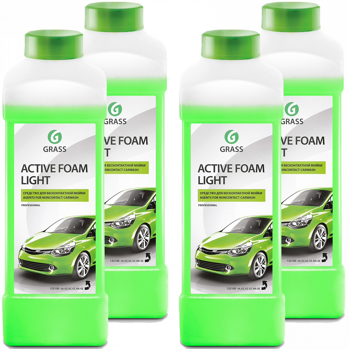 Бесконтактный автошампунь. Активная пена Грасс. Grass Active Foam. Активная пена для бесконтактной мойки. Active Foam Light для салона.