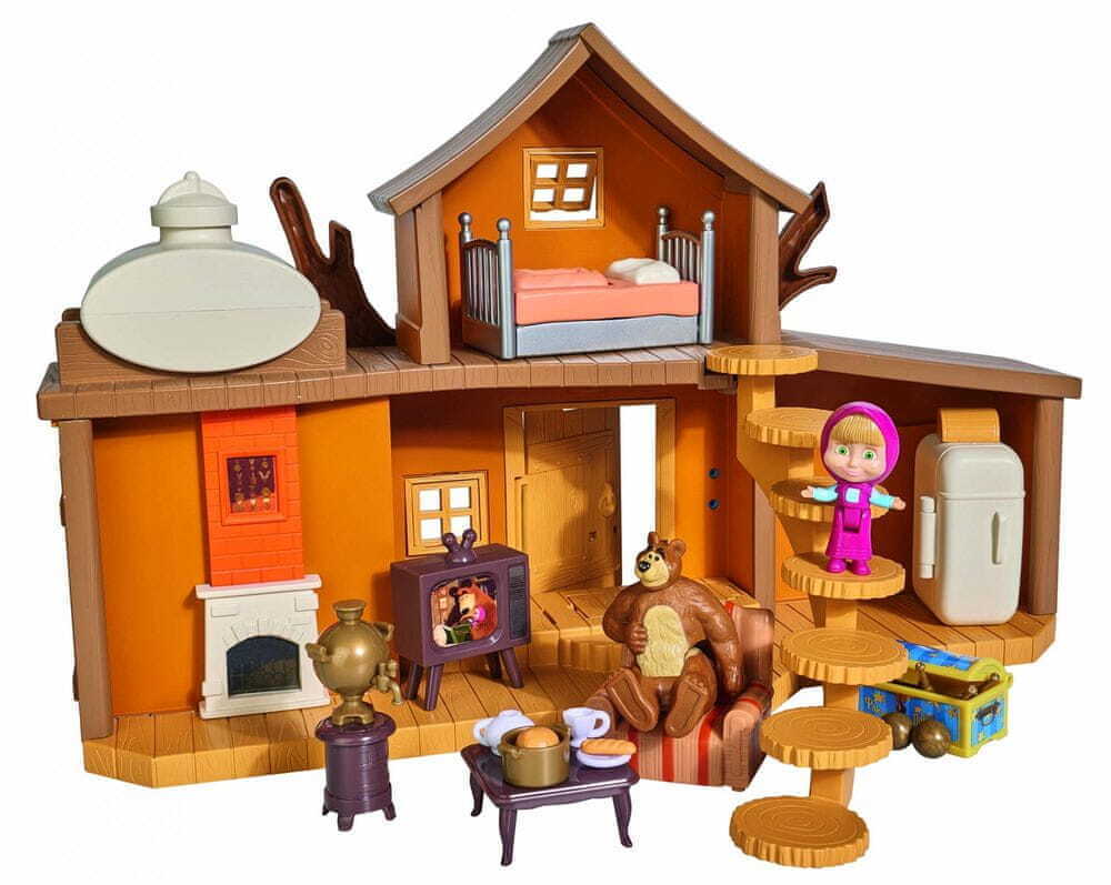 Покажи игрушки дом. Masha and the Bear Simba House. Маша и медведь домик. Домик мишки из мультика Маша и медведь. Маша и медведь дом медведя.