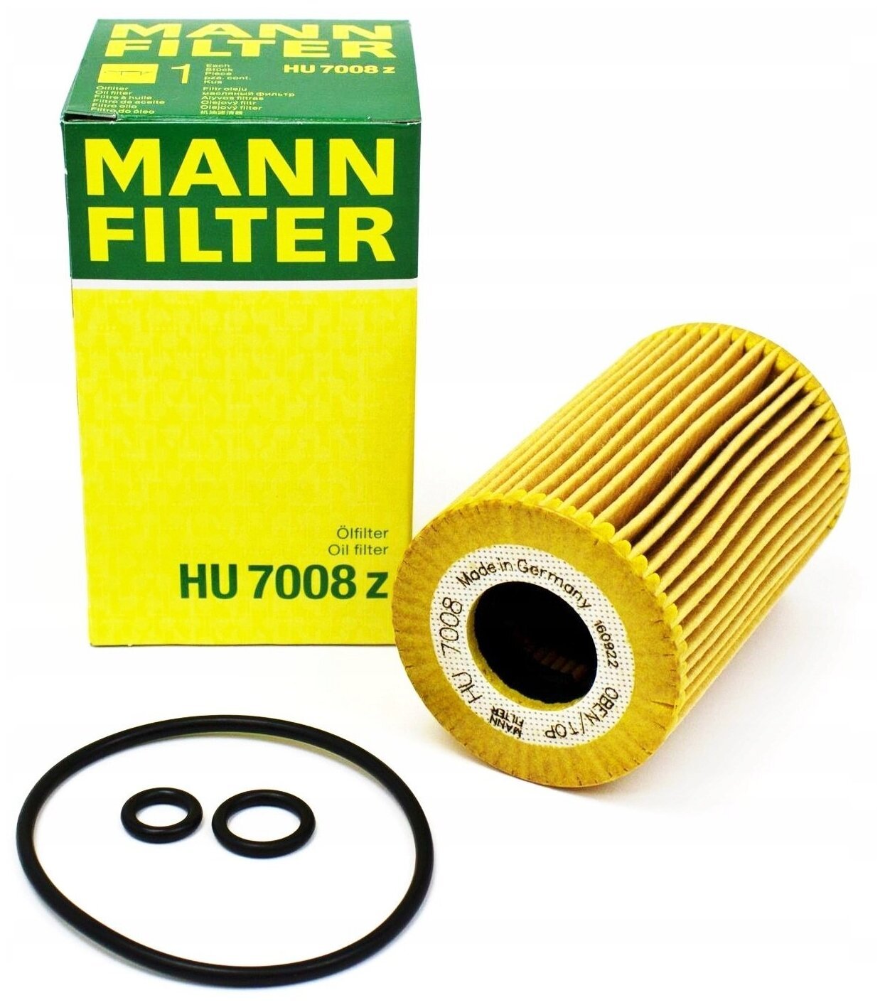 Фильтр масляный MANN FILTER HU 7008 z - купить по выгодным ценам в  интернет-магазине OZON (559731999)