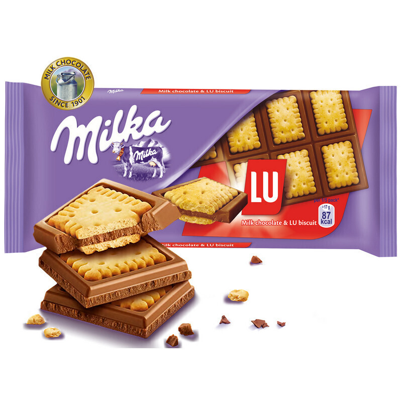 Милка лу. Молочный шоколад Milka с печеньем «Lu», 87 г. Шоколад Milka Lu 87 гр. Шоколадная плитка Milka Lu 87г. Шоколад Milka молочный с печеньем Lu.