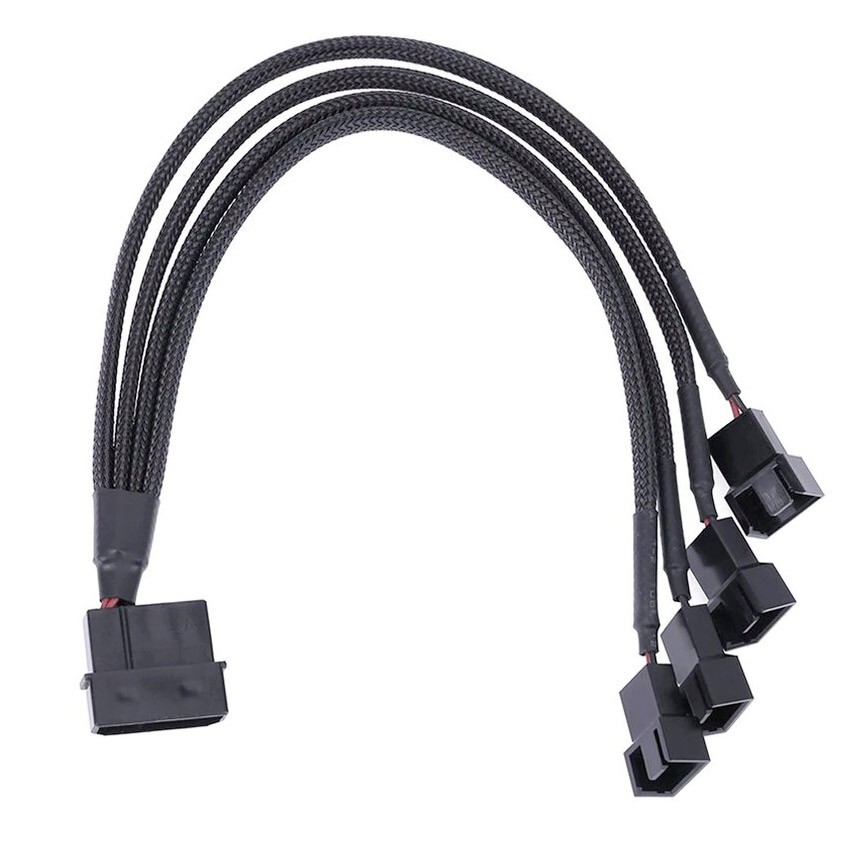 Переходник Molex на 4 вентилятора 2, 3, 4 пин с блока питания ...