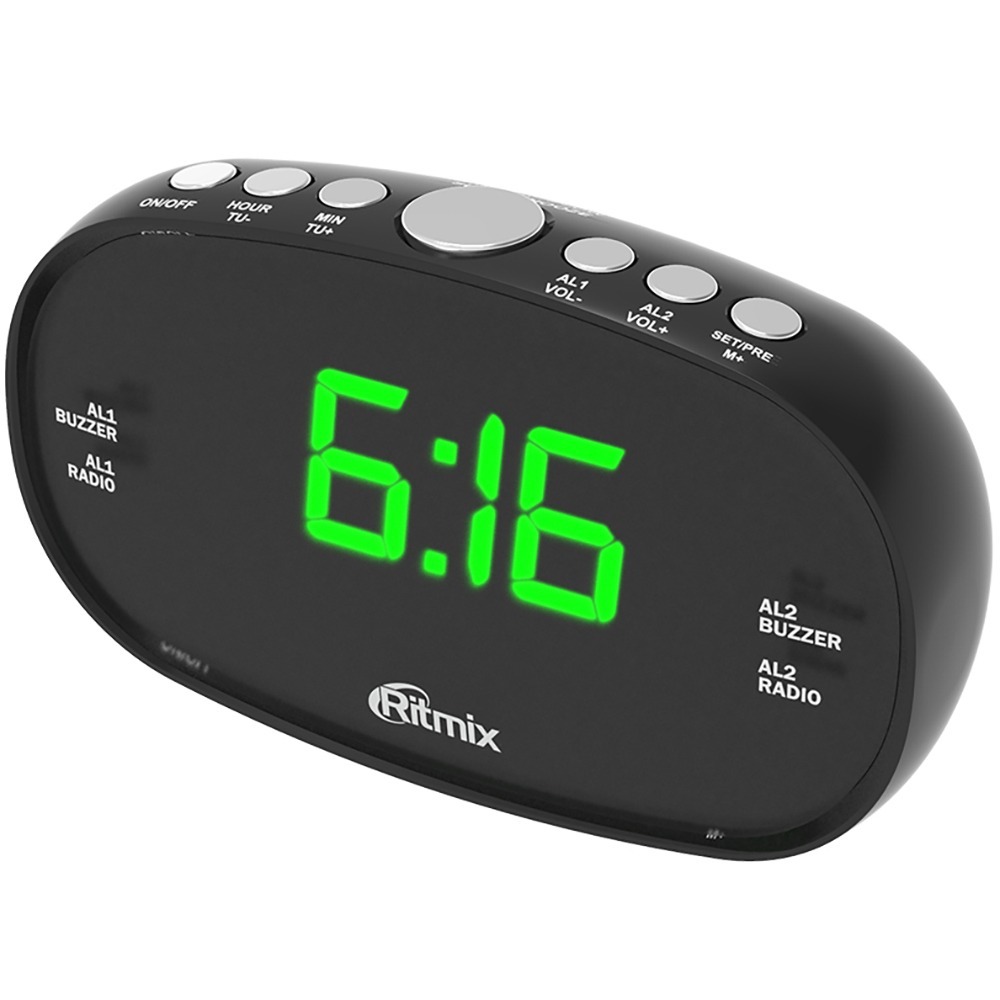 Будильник Ritmix RRC-616 Black — купить в интернет-магазине OZON с ...