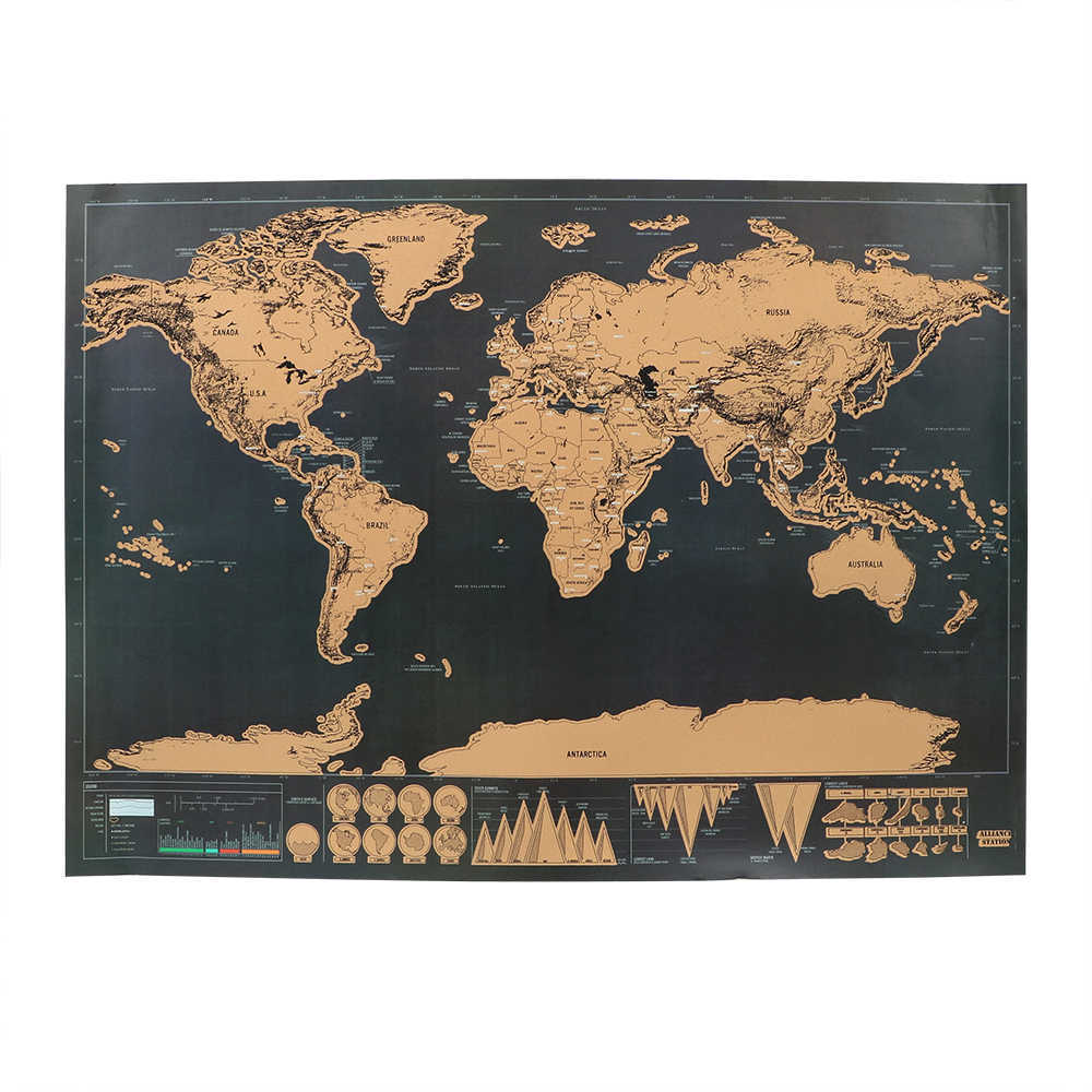 Travel map black world фото 19