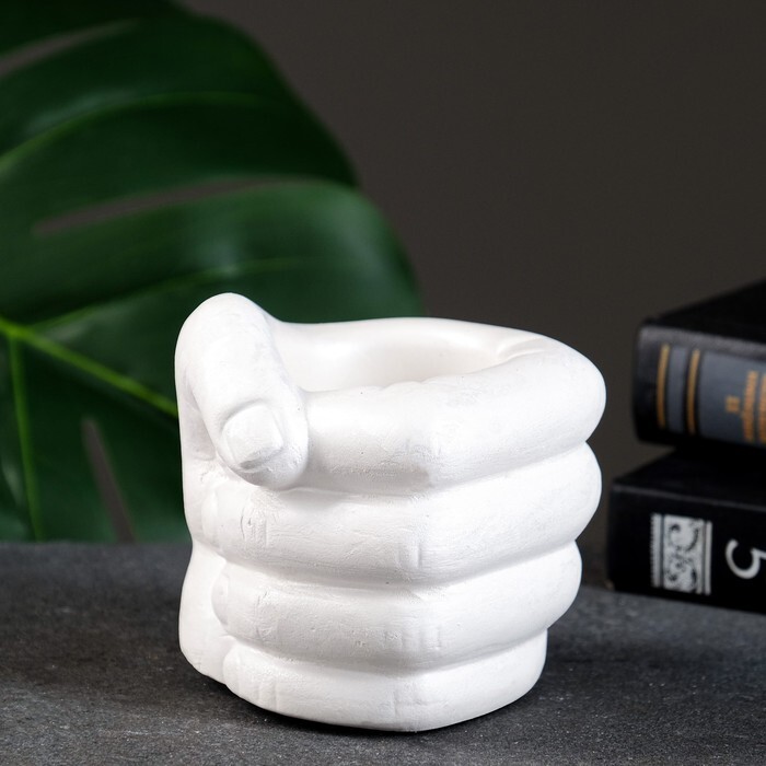 Горшок для цветов, кашпо Сжатый кулак 10 см