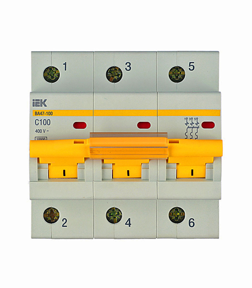 Автоматы электрические иэк. Автоматический выключатель IEK, ва47-100. Автоматический выключатель IEK 100а. Автоматический выключатель IEK ва 47-100 3p (c) 10ka. Выключатель автоматический модульный 3п c 100а 10ка ва47-100 IEK mva40-3-100-c.