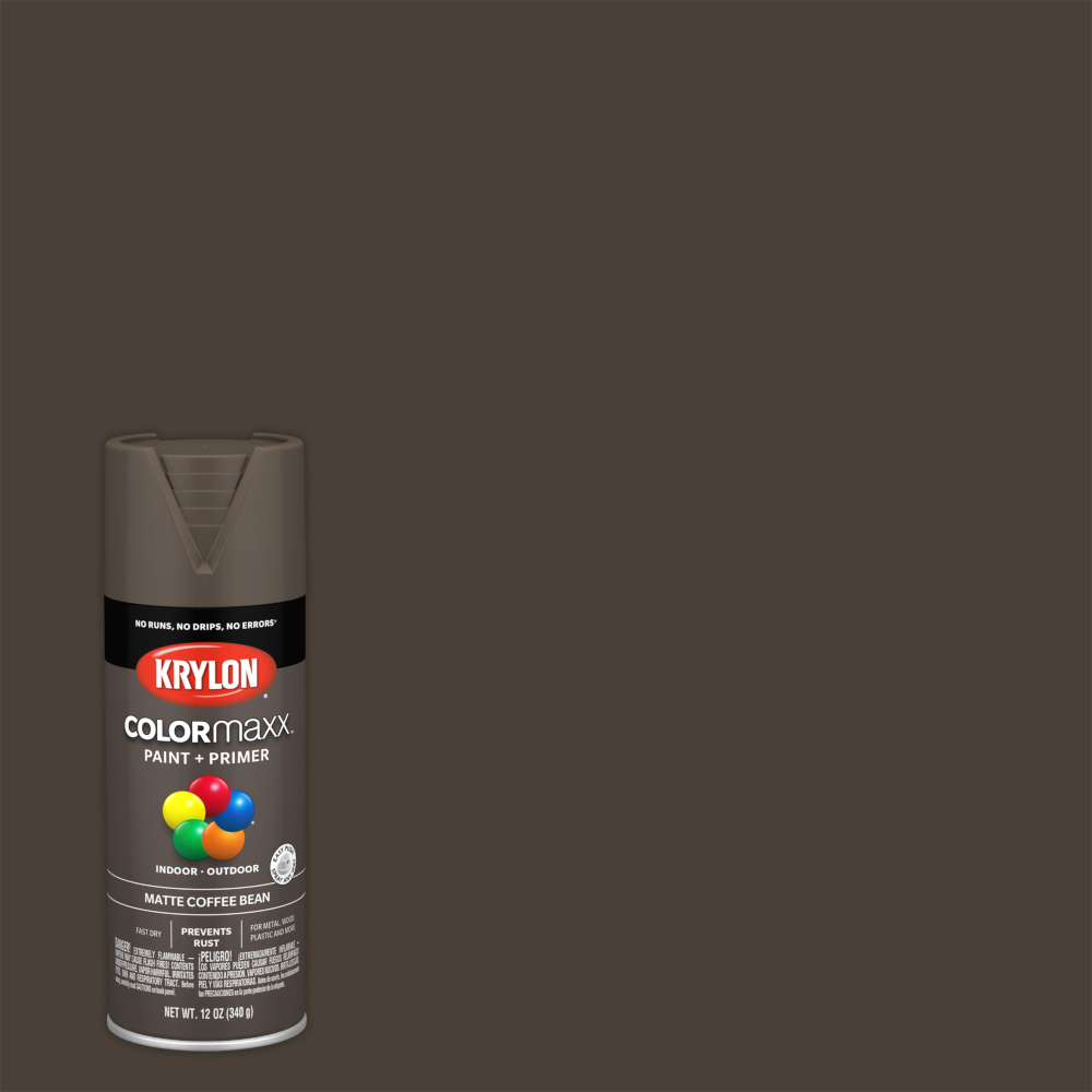Аэрозольная краска Krylon colormaxx2 Быстросохнущая, Гладкая, Акриловая, Гл...