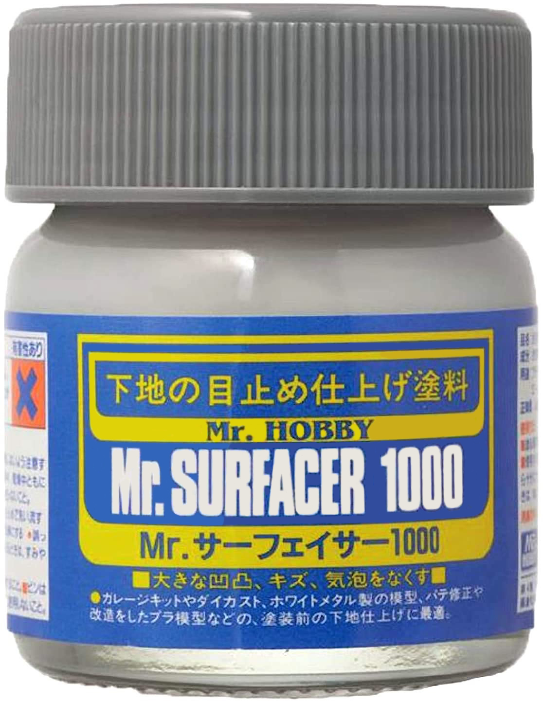 MR.HOBBY Mr.Surfacer 1000, Выравниватель / Грунтовка, Серая, 40 мл