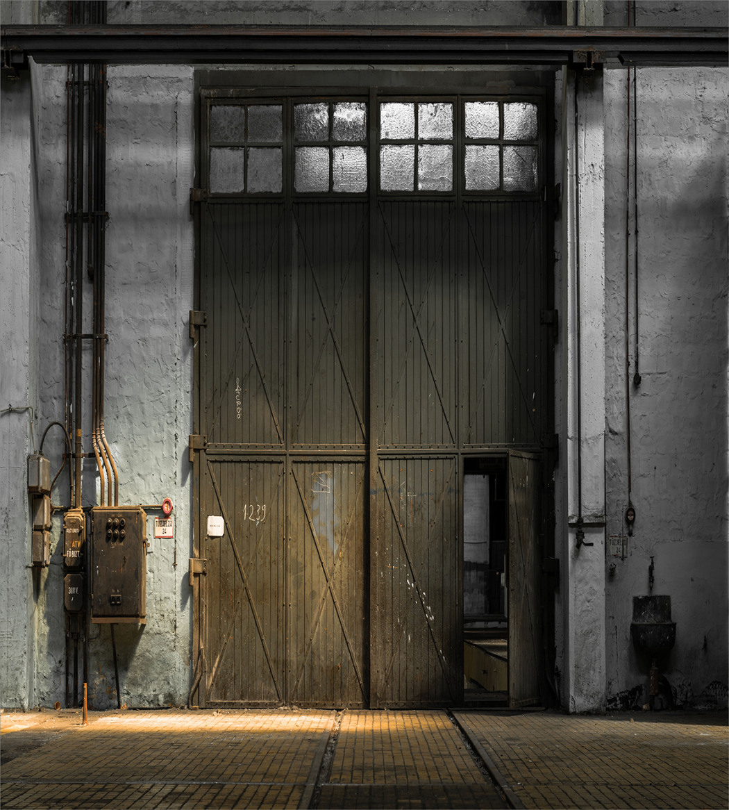 Factory Door Rust. Industrial Door Rust.
