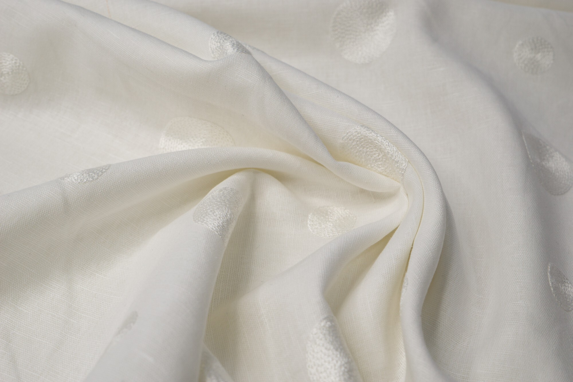 Белый лен ткань