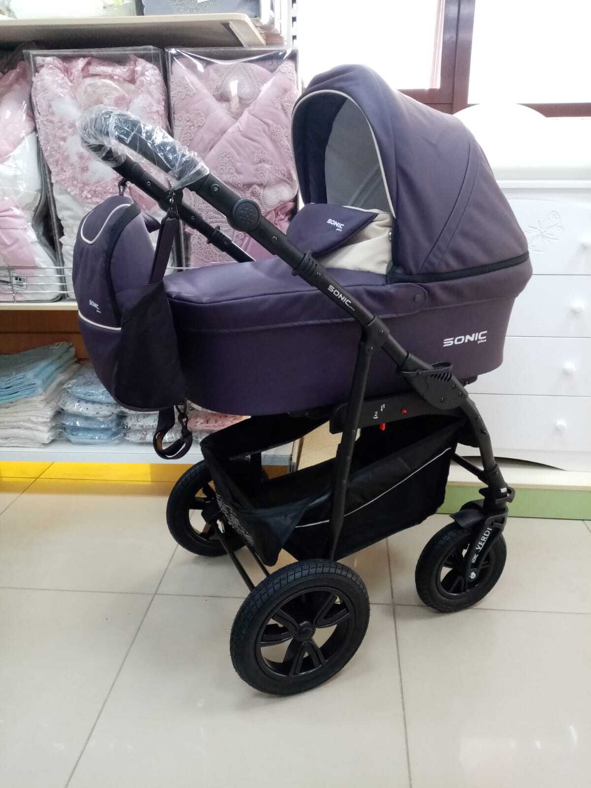 Коляска 3в1 Verdi Sonic Plus, цвет soft 01 сливовый — купить в интернет ...