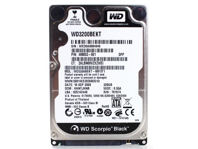 WesternDigitalВнутреннийжесткийдиск(WD3200BEKT)