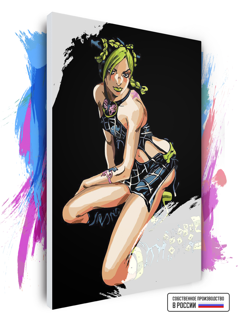 Painting by numbers Jojos JoJo's Bizarre Adventure - Jolyne  kuujou-incredible adventure джоджо-Jolin куджо, 40x60 cm - AliExpress