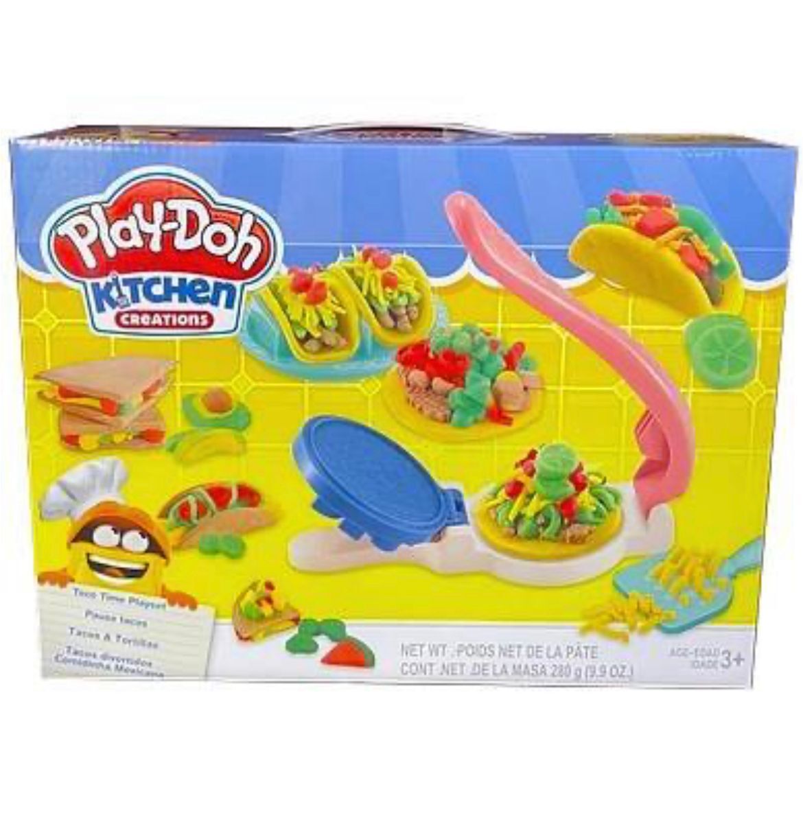 Масса для лепки Play-Doh Kitchen Creation Любимые блюда Тако / Play Doh  сэндвичи, тако, бурито, бургер / Плей До