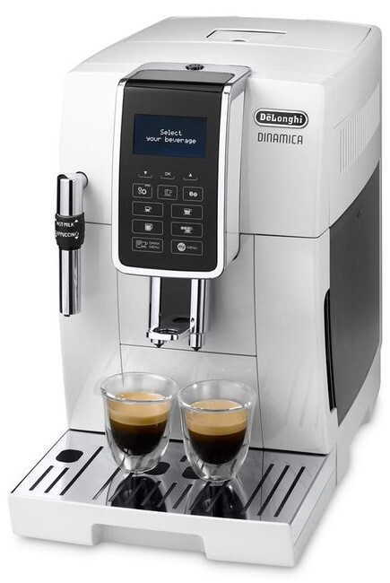 Автоматическая кофемашина DeLonghi Dinamica ECAM 350.35W, белый