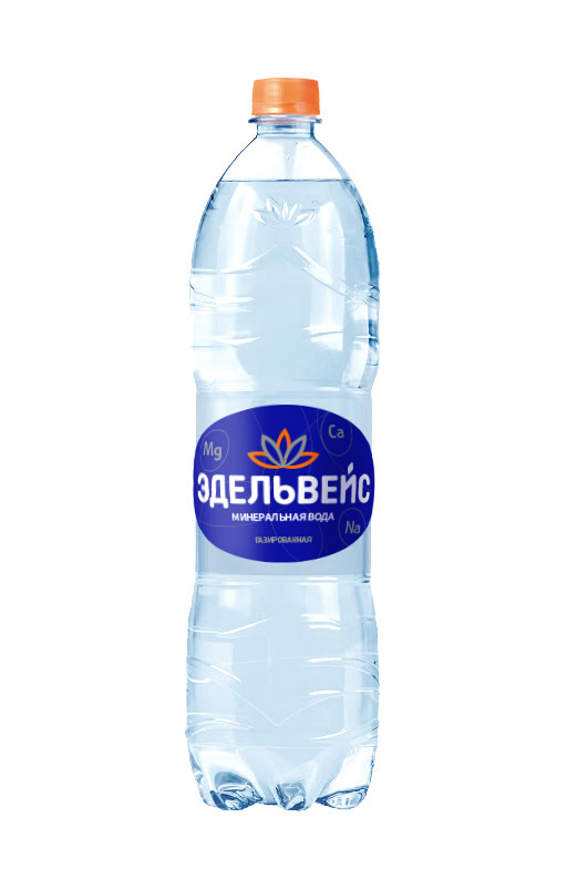 Вода газированная Эдельвейс минеральная, 1,5 л