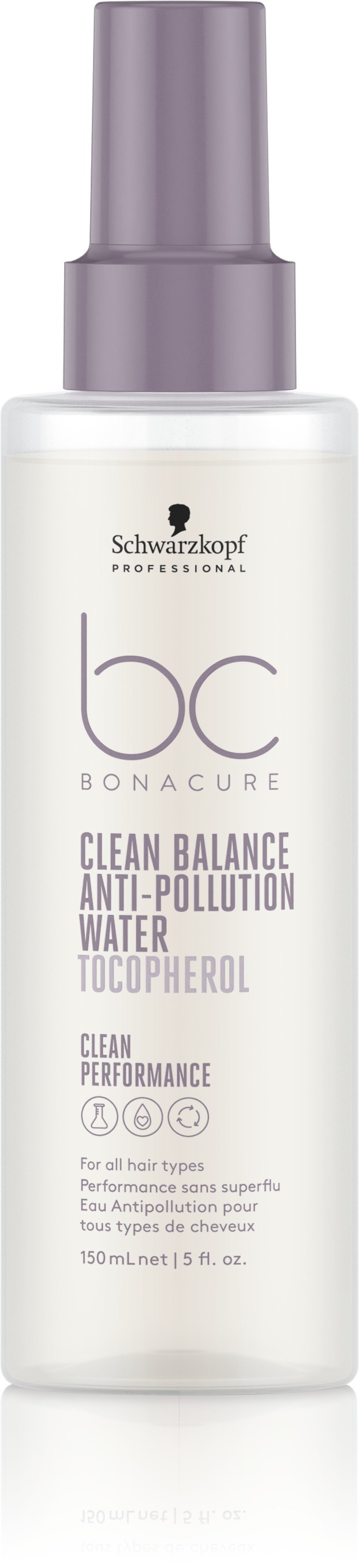 SCHWARZKOPF PROFESSIONAL Термозащитный спрей BONACURE CP для защиты волос, Clean Balance 150 мл.