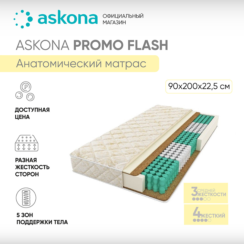 матрас 200 160 askona terapia farma